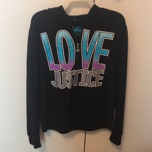 Justice kids hoodie